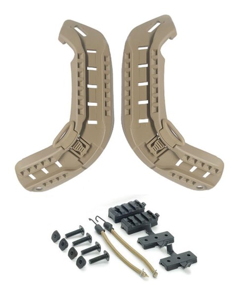 OSdream MICH Helmet Accessory Rail Mount Kit Helmet Side Rail Guide DE
