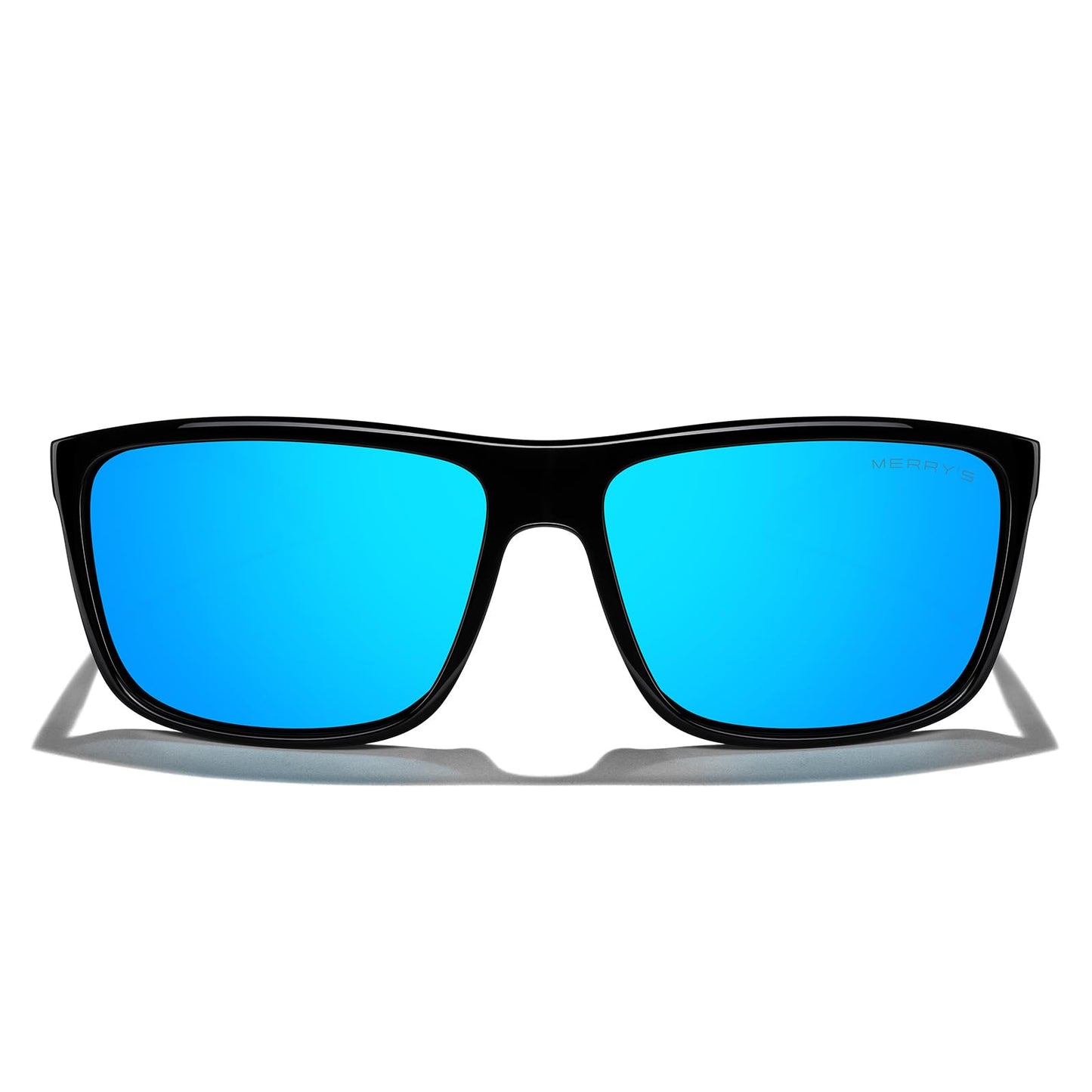 MERRY'S Rectangular Polarized Sports Sunglasses for Men Women Cycling Driving Fishing UV400 Protection S8225