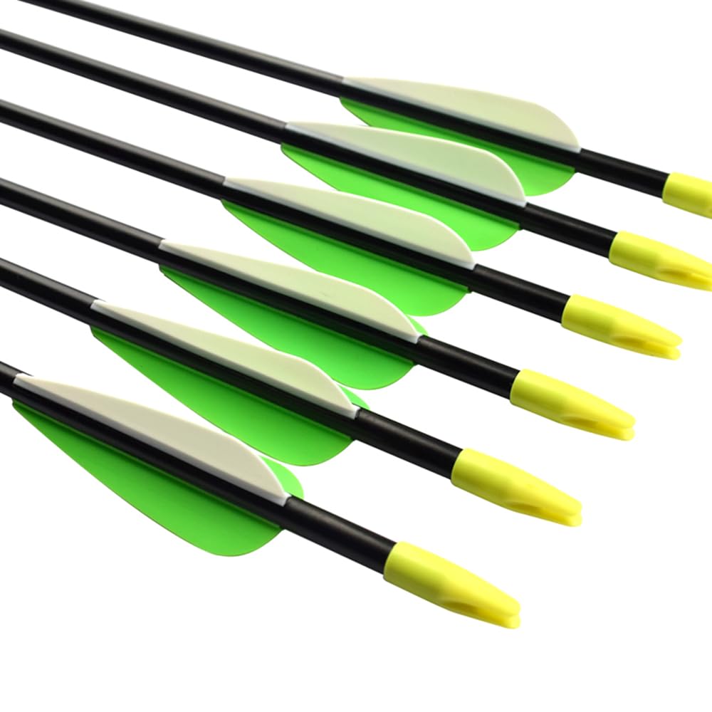 Fiberglass Practice Arrows Archery 26 Inch Target Shooting Safety Recurve Bows Suitable for Youth Woman Beginner 12 PCS