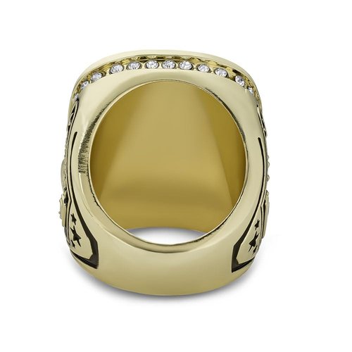 Express Medals Champion Gold Baseball Softball Trophy Ring Award Gift Fantasy Prize with Display Neck Chain and Stand Championship Rings