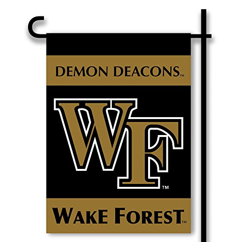 NCAA Wake Forest Demon Deacons 2-Sided Garden Flag - 13x18 Inch, Durable Polyester, Official Team Graphics with Pole Sleeve