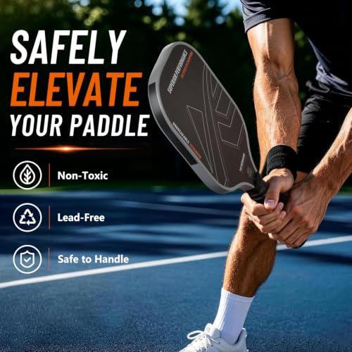 Pickleball Paddle Weights - Lead-Free Rubber Tape for Customization, 1g/in, 80"