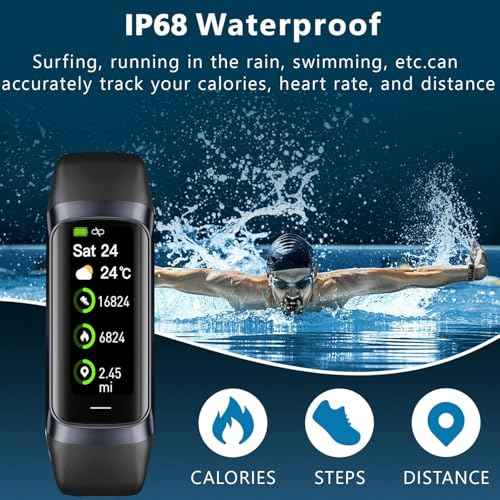 Fitness Tracker with Heart Rate/Blood Oxygen/Sleep Monitor, 20+ Sports Modes Smart Watches for Women/Men, Activity & Step Tracker Smart Watch for Android/iOS Phones