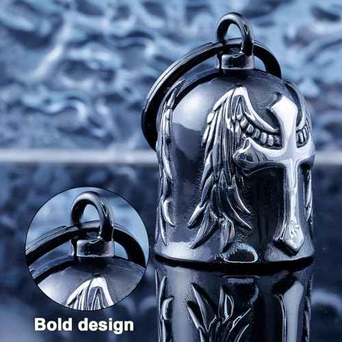 Motorcycle for Bells - Motorcycle Angel Bell for Men Women,Bell Biker Accessory,Guard Riding Safety (Cross Black)
