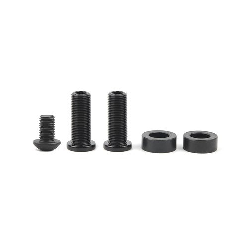 POLSO BMX Bike Crank Arms 170mm, 9/16"(14mm) Axle Diameter 19mm &1 Pair of Bicycle Pedals Suitable for BMX Bikes (BMX Crank)