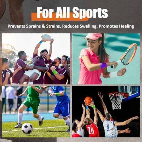 Upgraded 9-Pack Self Adhesive Bandage Wrap ? 2 Inches ¡¿ 5 Yards Elastic Cohesive Bandage Wrap, Self Sticking Vet Wrap, Stretch Sports Athletic Wrap Self-Adhering Adherent Wrist Tape (Multi Color)