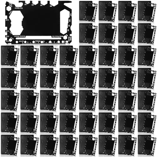 48 Pcs Credit Card Multitool Set - 46 in 1 Portable Wallet Tools - Black, Variation of THIS listing