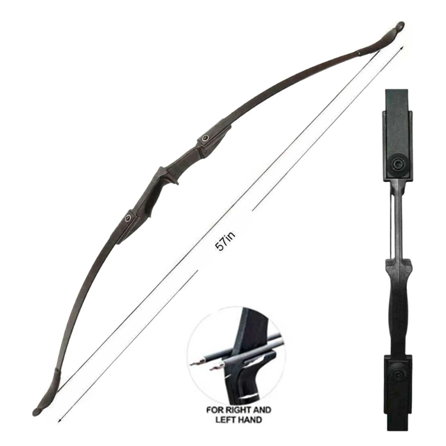 Bow and Arrow Set for Adults & Youth,40lbs Recurve Bow for Beginners,Ambidextrous Training Bow Kit,Lightweight Beginner Archery Set for Target Shooting (40LBS)
