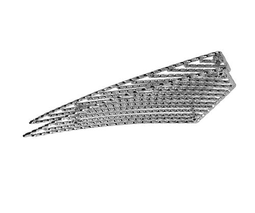 Square Twisted Frame Insert for 20" Lowrider Bike Frames, Chrome