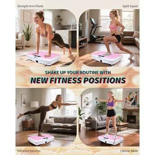 Shake Plate Vibration Exercise Machine for Lymphatic Drainage Massager & Weight Loss, 400 lbs Capacity Whole Body Vibrating Plate Workout for Women and Men