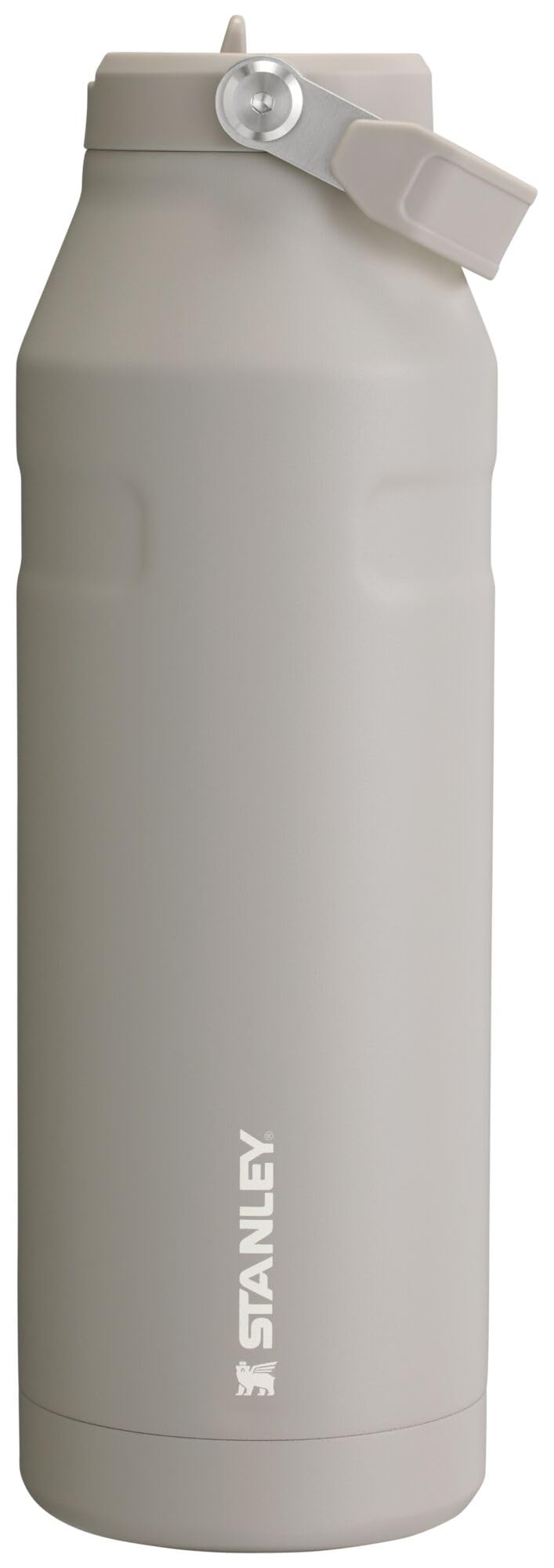 Stanley IceFlow Flip Straw 2.0 Water Bottle 50 OZ | Built-In Straw with Larger Opening | Lightweight & Leak-Resistant | Insulated Stainless Steel | BPA-Free | Ash