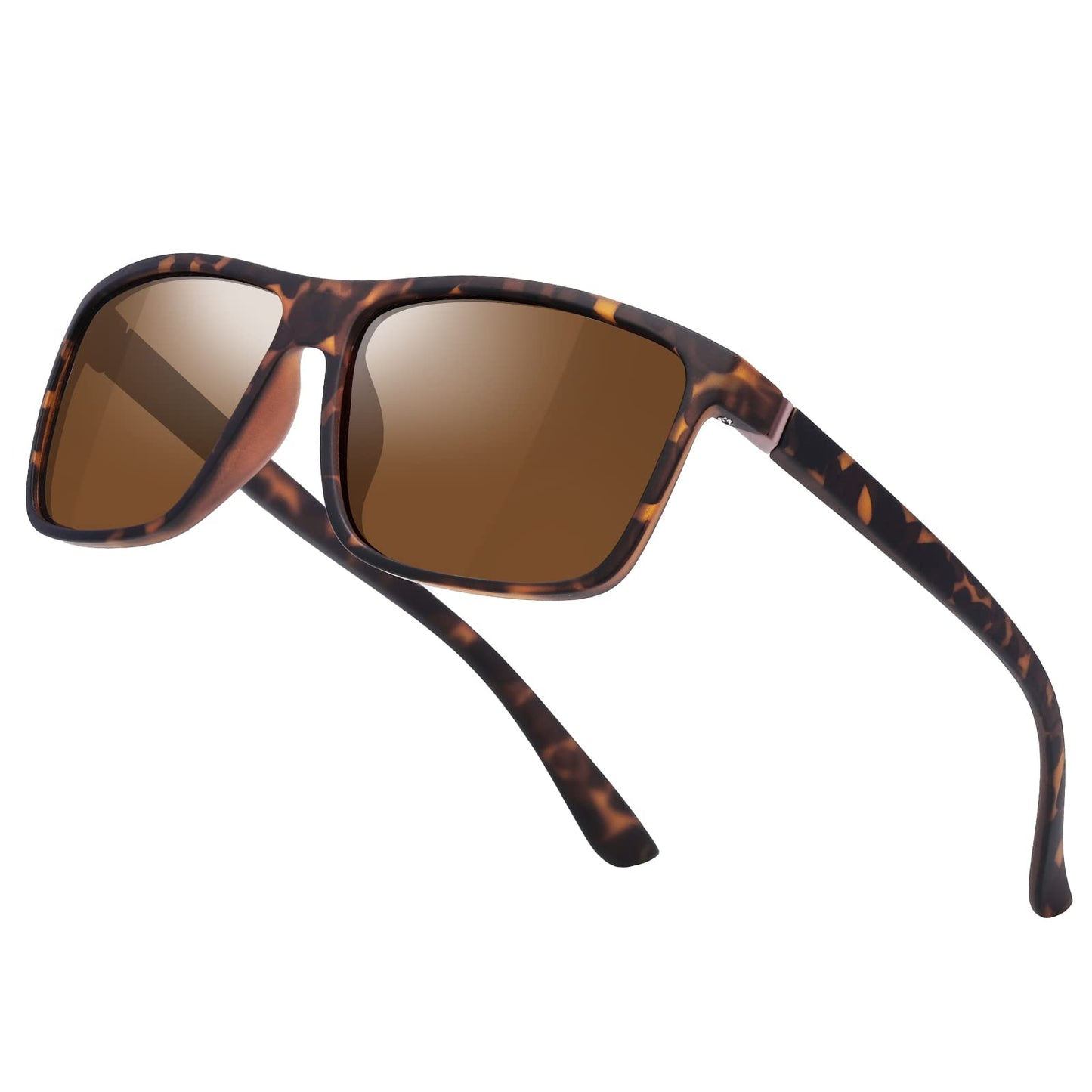 KWHZXGYY Sunglasses Men Polarized Sunglasses for Mens and Womens,Black Retro Sun Glasses Driving Fishing UV Protection