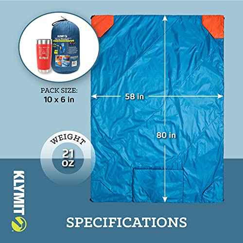 Klymit Versa Packable Camping Blanket & Comforter