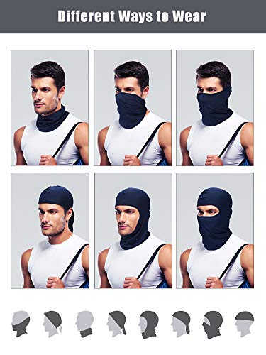 Satinior 9-Pack Unisex Ski Masks Balaclavas for Men & Women - Classic Colors
