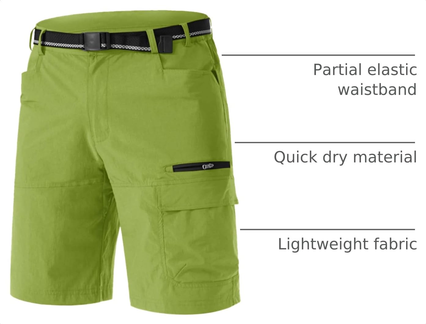 TACVASEN Mens Cargo Shorts Outdoor Casual Summer Hiking Golf Dress 10"