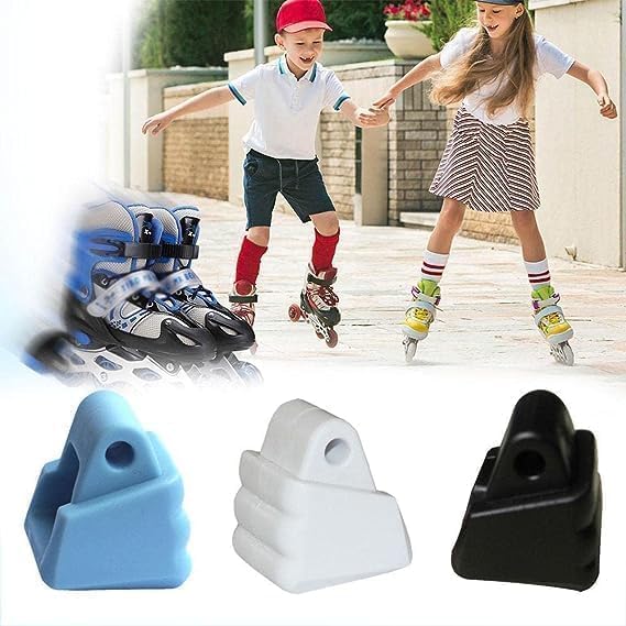 2 Pcs Black Roller Skates Brake Stopper Replacement Skate Accessories Brake Roller Skate Toe Stops and Plugs Block Universal Non-Slip Safety Brake Roller Skate Toe Stops and Plugs