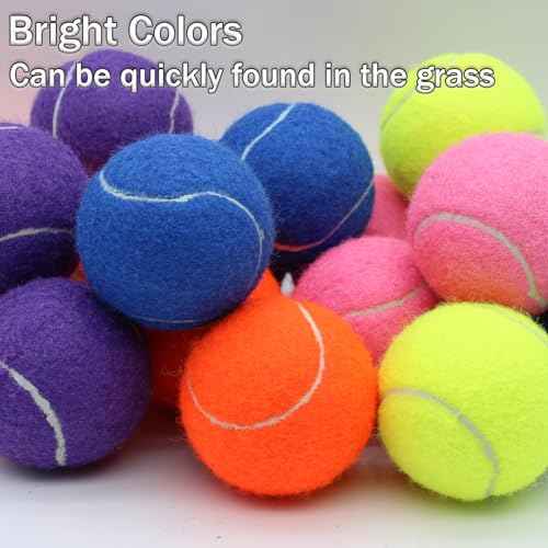 Tennis Balls, 20 Pack Training Tennis Balls,High Elasticity Practice Tennis for Beginner, Exercise Playing Balls for Pet Dog