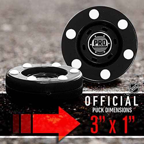 Franklin Sports NHL Street Roller Hockey Pucks - Pro Commander Outdoor Roller Hockey Pucks for Practice + Training - Outdoor Hockey Street Pucks with Rollers - 24 Bulk Packs, 6 Packs + Single Pucks
