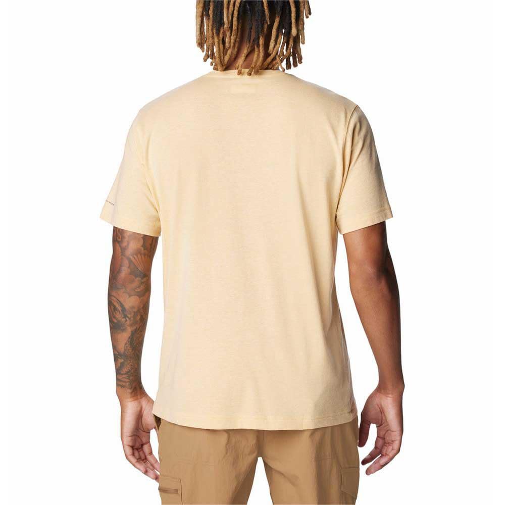Columbia Men's Thistletown Hills Short Sleeve, Light Camel Heather, Medium