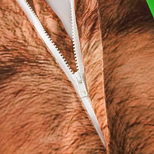 Mens Romper Zipper Shorts Sleeve One Piece Outfit Large - Hariy Chest B02