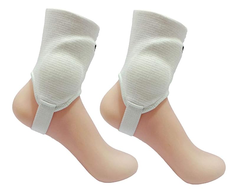 Ankle Guards Pair - Dual-Sided Protective Pads for Soccer Football (White)