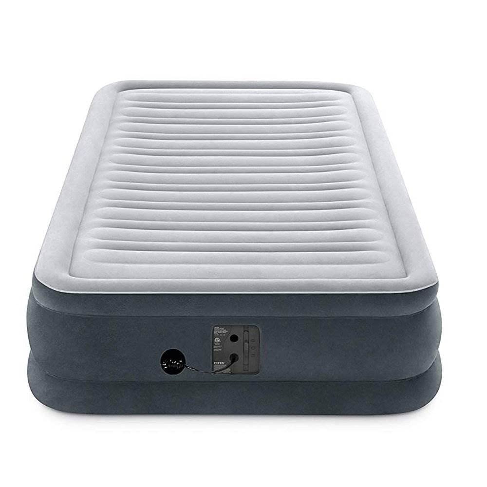 Intex Comfort Plush Mid Rise Dura-Beam Airbed with Internal Electric Pump, Bed Height 13", Twin