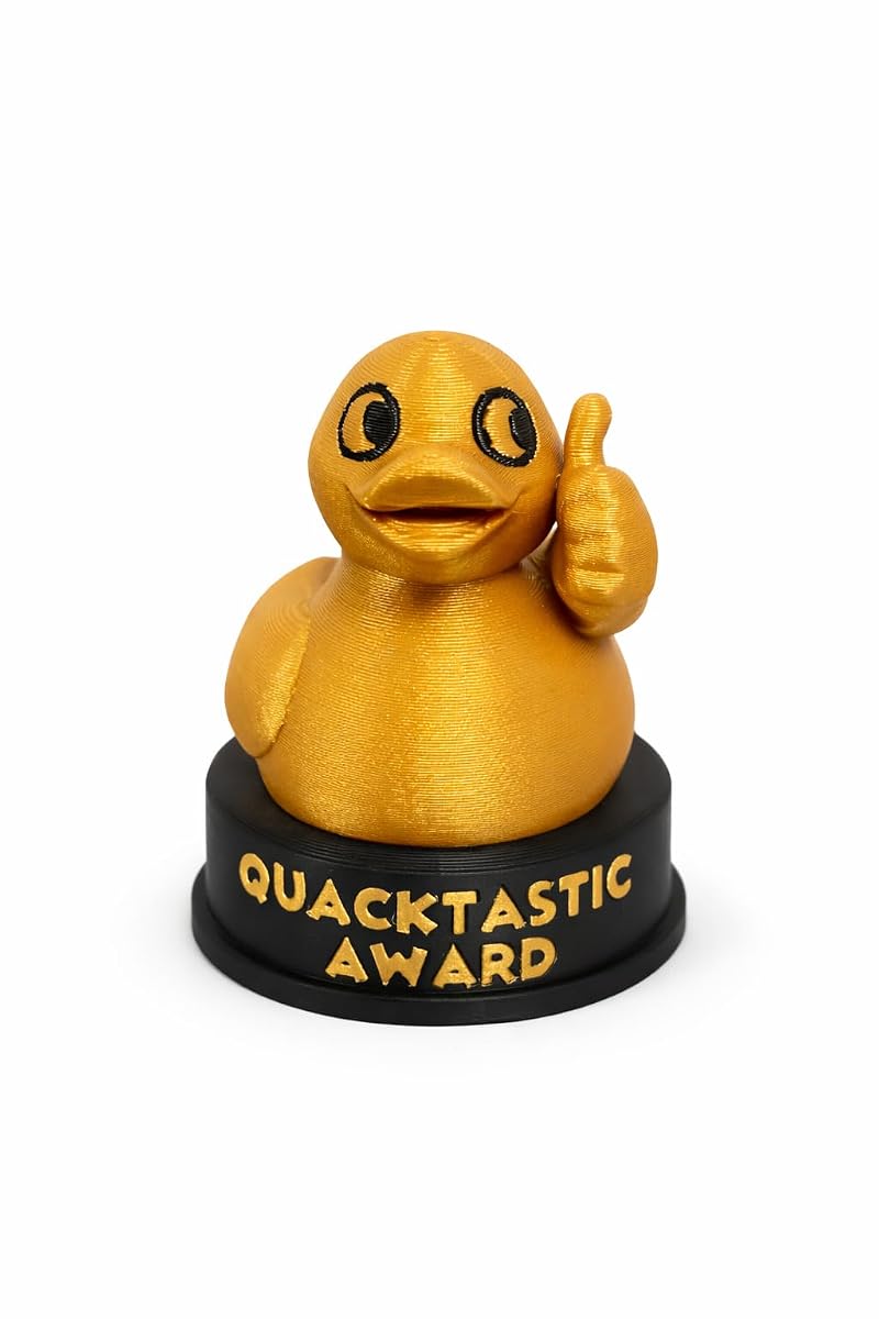 Combo Pack 6A: 4 Inch Funny Novelty Trophy – You Did It Meme Award, Gold Plastic