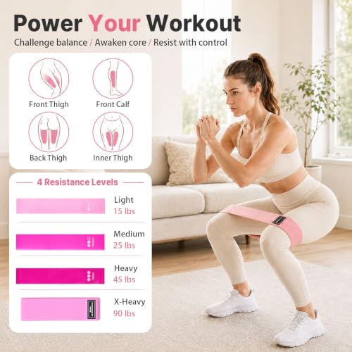 Pink Pilates Equipment Set for Home Workouts - 21 PCS Pilates Kit with Ring & Ball