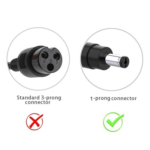 42V 2A Charger 1 Prong for Scooter 36V Lithium Battery, Fast Smart Replacement for GOTRAX GXL V2, G4, G3, G2, XR Elite, XR Ultra, Glider, Apex 36V Lithium-ion Battery