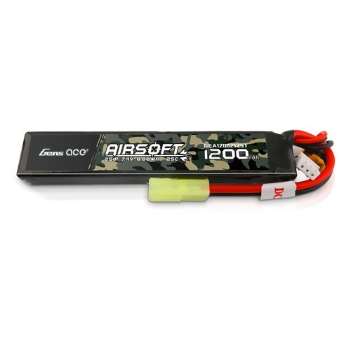 Gens ace 25C 1200mAh 2S1P 7.4V Airsoft Battery with TMY Plug