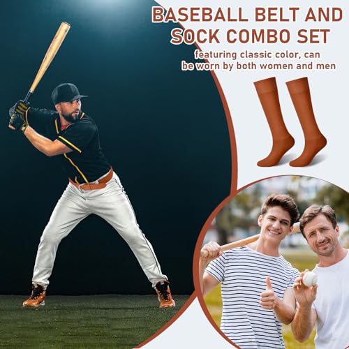 Texas Orange Baseball Belt and Socks Combo for Youth & Adults - Zhanmai
