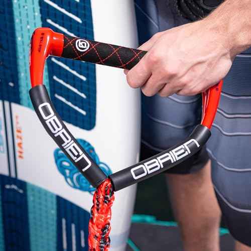 O'Brien Pro Surf Rope ? 10¡± EVA Handle, 25¡¯ Braided Line, Knotted Grips for Wake Surfing ? Durable & Comfortable Wakesurf Rope