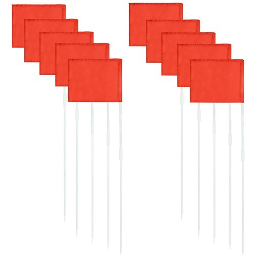 SAWHOX Soccer Corner Flags, Set of 10 67-Inch Football Field Corner Flags & Agility Poles for Soccer, Rugby, and Field Hockey