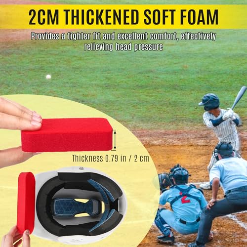 Helmet Padding Kit for Easton Batting and Catcher Helmets - Red / 1