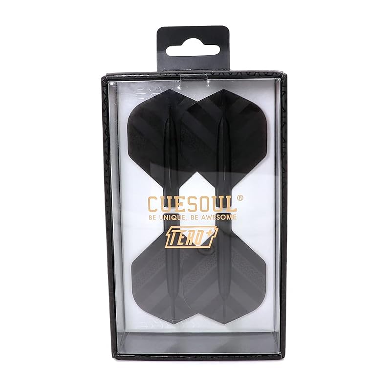 Dart Flights AK4P TERO Plus Double Direction Telescopic & Rotating System - Black