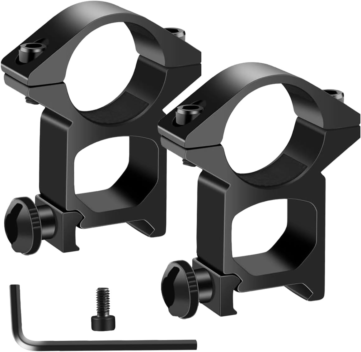 1'' Scope Rings, 2Pcs High Profile or 2Pcs Medium Profile 1 Inch Scope Mount Rings for Picatinny Rail