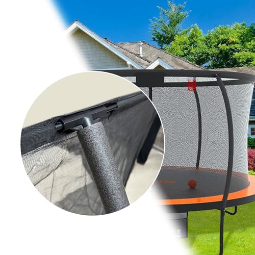 14FT Fiberglass Trampoline Replacement Poles with Plastic T Connectors - Universal Fit