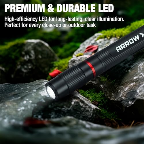 LED Pen Light Flashlight 120 Lumens Aluminum Pocket Torch for Inspection