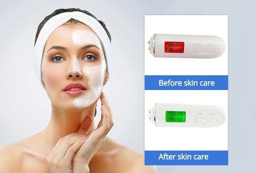 Facial Moisture Tester Detector Analyzer Monitor Digital LCD Display Personal Facial Skin Care Moisture Analyzer Skin Care Tool