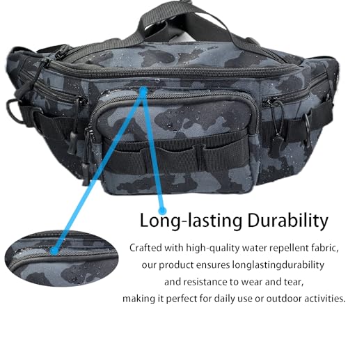 Fishing Fanny Pack for Men -Fishing Fanny Pack-Lightweight and Fishing Sling Pack