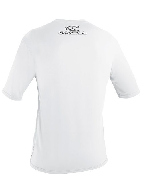 O'Neill Wetsuits boys Youth Basic Skins 50+ Short Sleeve Rash Guards, White, 16 US