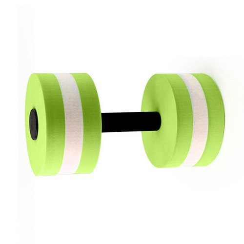 GIFZES Water Dumbells Mancuerna, Water Aerobic Exercise Foam Dumbbell Pool Resistance, Non-Slip Solid Colorfast Resistance Dumbbells for Water Exercise, Sports Workout Equipment Green