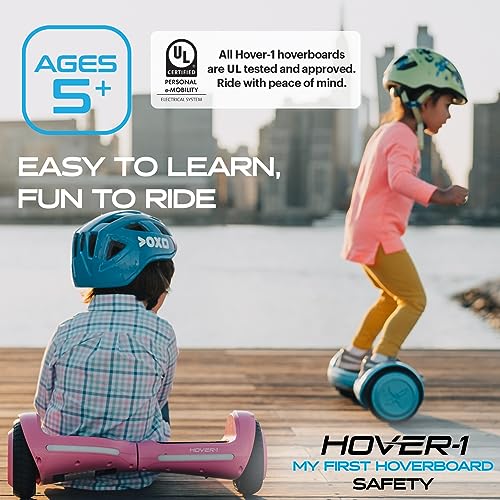 Hover-1 My First Self Balancing Scooter for Kids with 5 mph Max Speed, Dual 150W Motors, 6.3¡± Tires, 3 Miles Max Range, and LED Headlights