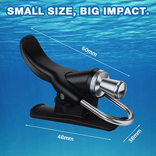 Black Surf Fishing Casting Trigger Aid Set - 4 Pieces for Rod Pole