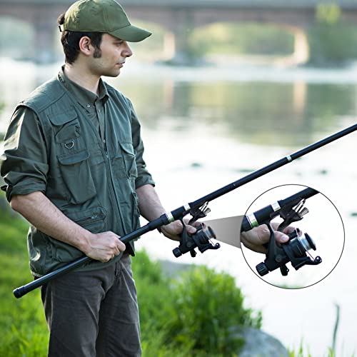 Black Surf Fishing Casting Trigger Aid Set - 4 Pieces for Rod Pole