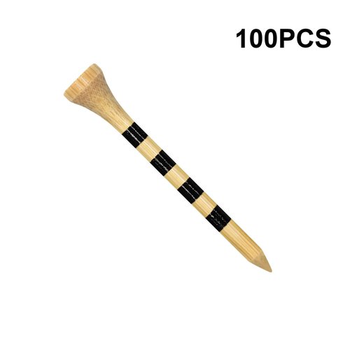 Zivisk Wooden Golf Tees 2-3/4" 100 Count 70mm Natural Color