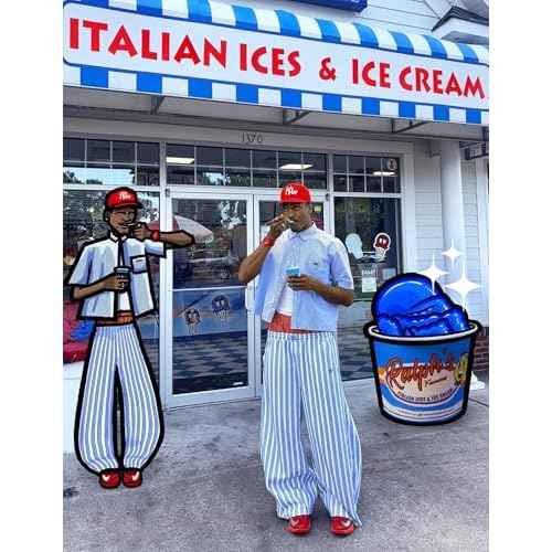 Aelfric Eden Baggy Wide Leg Sweatpants for Women Striped Sweat Pants Elastic Waist Lantern Trouser