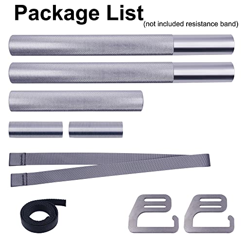 Resistance Band Exercise Bar with Handles - Large 37.8" Aluminum Bar, Heavy Duty Workout Bar - Variation of THIS listing Bar1
