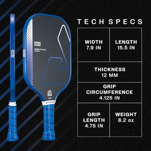 Lightweight Pickleball Paddle with Fiberglass Surface & Spin Control