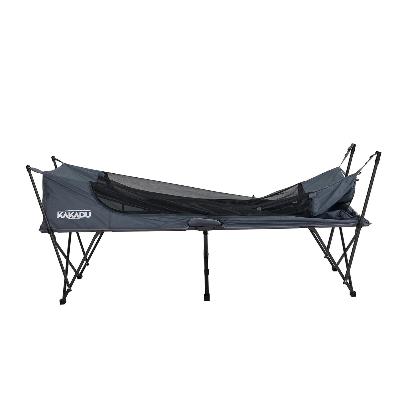 Kakadu Camping Tent Cot, 1 Person, 1 Minute Easy Setup, Folding, Compact, Elevated Tent with BlockOut Rain Fly, Awning Poles, Ultra-Fine Mesh Windows, and Carry Bag